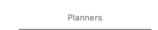 Planners