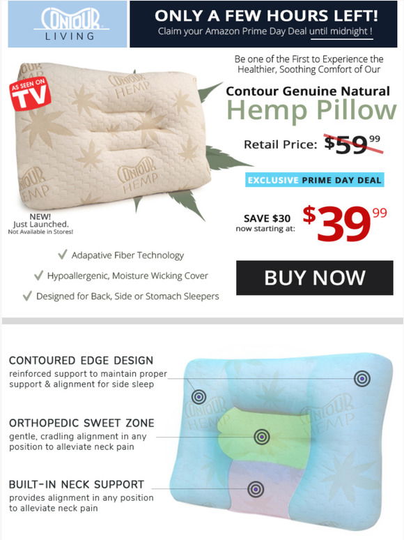 Contour Hemp Pillow –