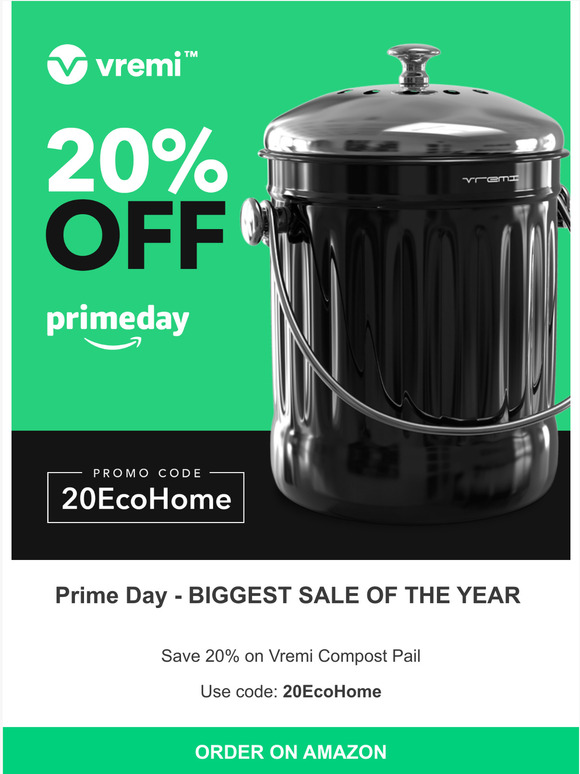 Save 20% on Vremi Compost Pail