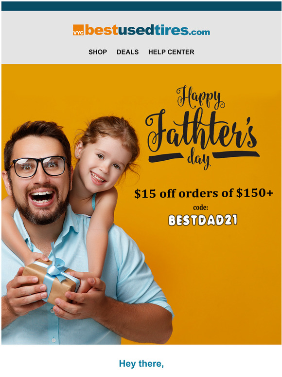 Extended - $15 off Father's Day Sale ends today.