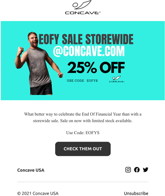 Concave EOFY Sale Now On - 25% Off Storewide