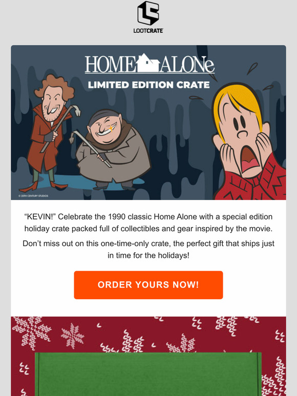 Loot Crate KEVIN!! Introducing the Home Alone Crate Milled