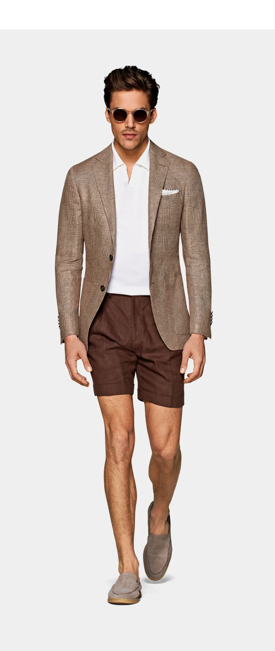 The Mid Brown Check Havana Jacket