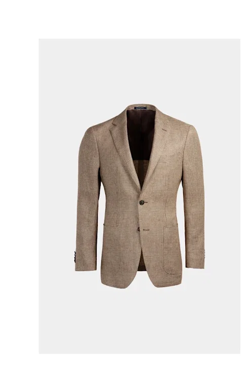 The Mid Brown Check Havana Jacket