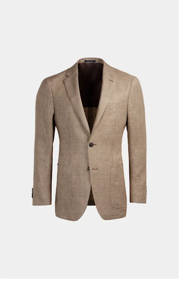 The Mid Brown Check Havana Jacket