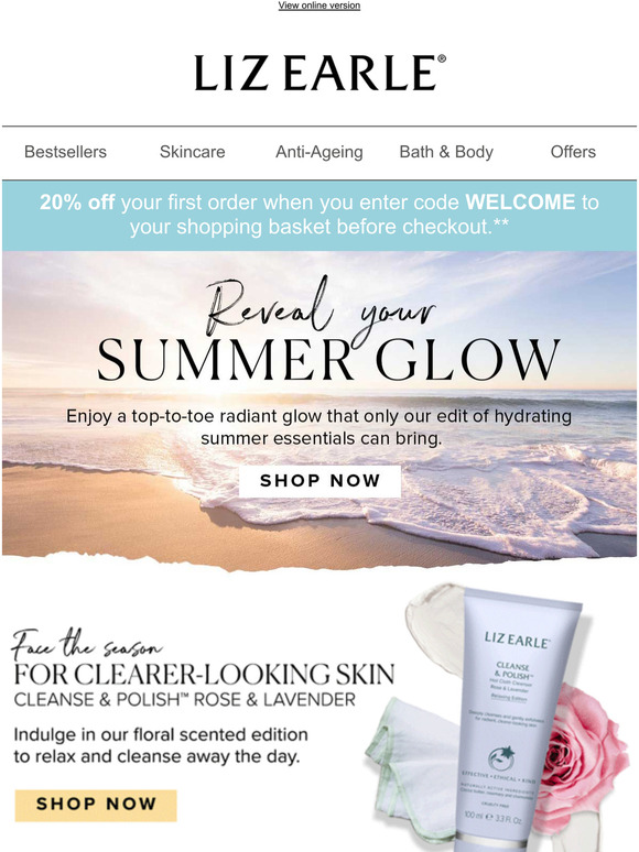 Liz Earle Reveal your summer glow Milled