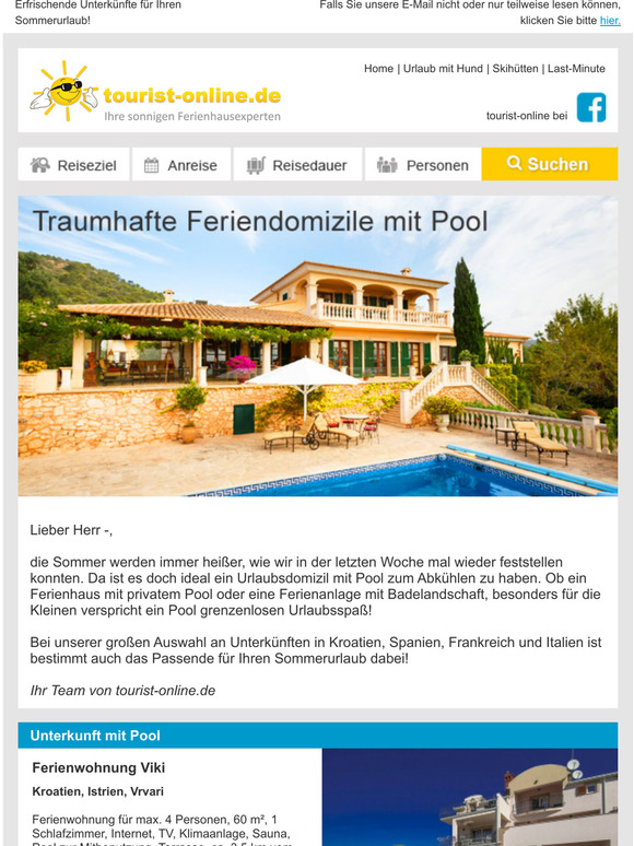 Lust auf Abkhlung? Ihr Feriendomizil mit Pool wartet! 