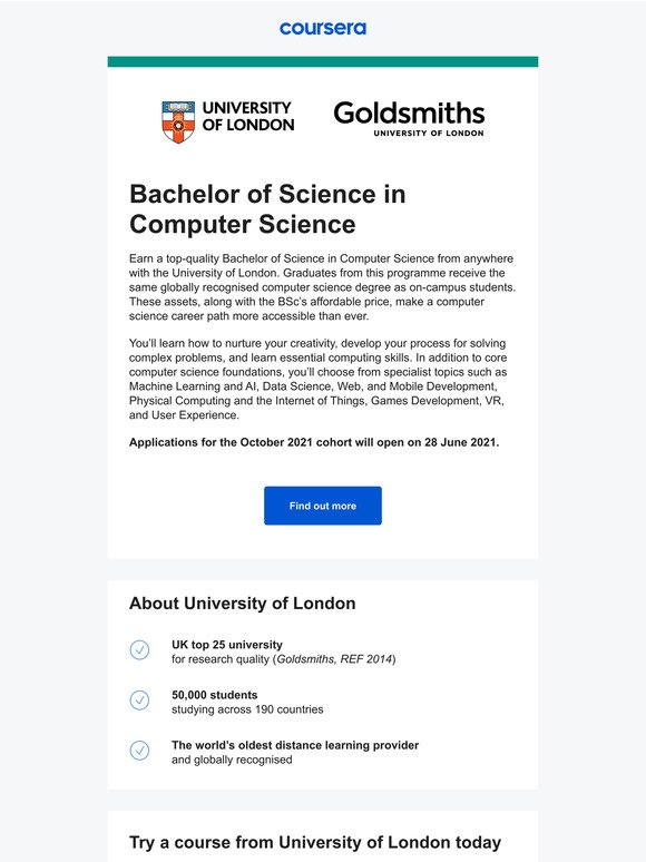 3 Questions With University of London on Launching Scaled Online Bachelor's  Degrees on the Coursera Platform