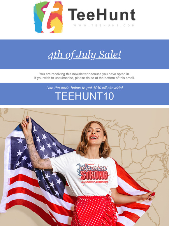 Want to Stay Fly on the 4th of July? Tee Hunt's Got Just What You Need!