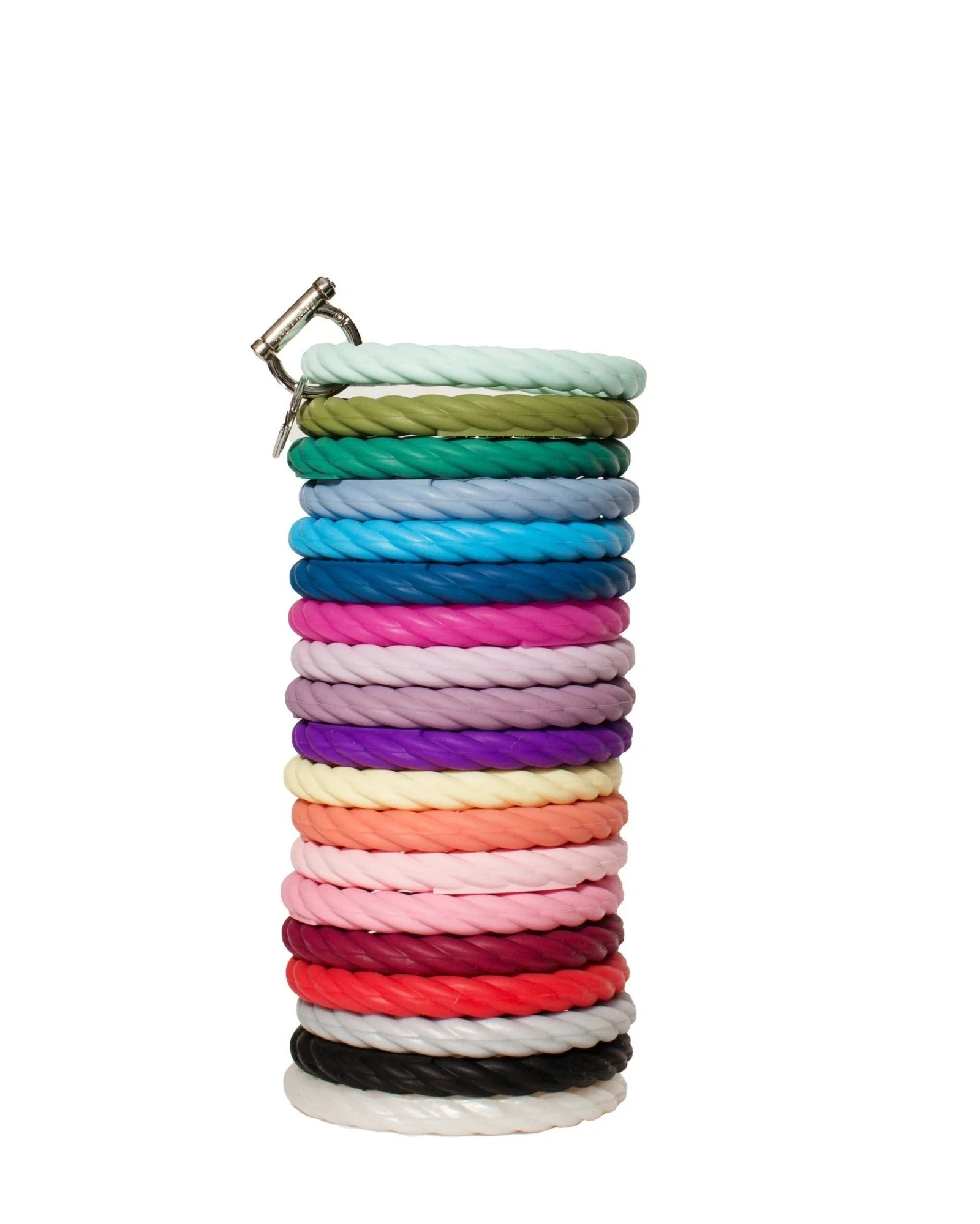 Image of Twisted Bangle Bracelet Key Ring