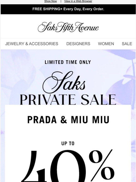 saks prada sale