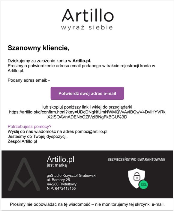 Witaj w serwisie Artillo.pl! (--