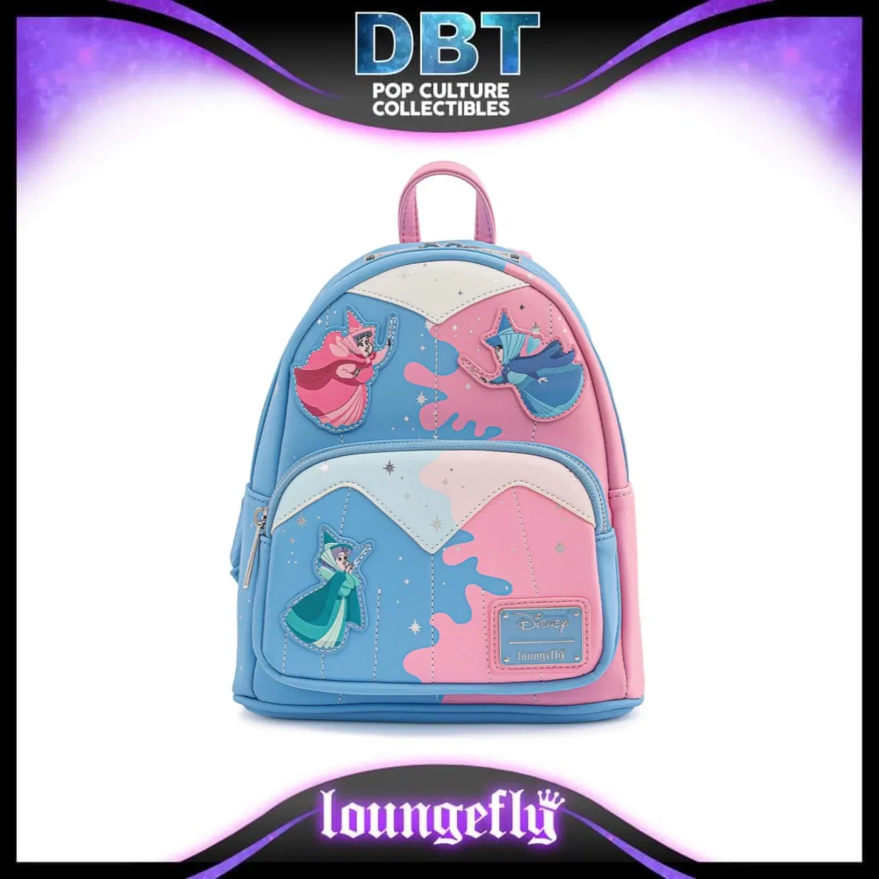 Loungefly Disney Sleeping Beauty Three Good Fairies Mini Backpack