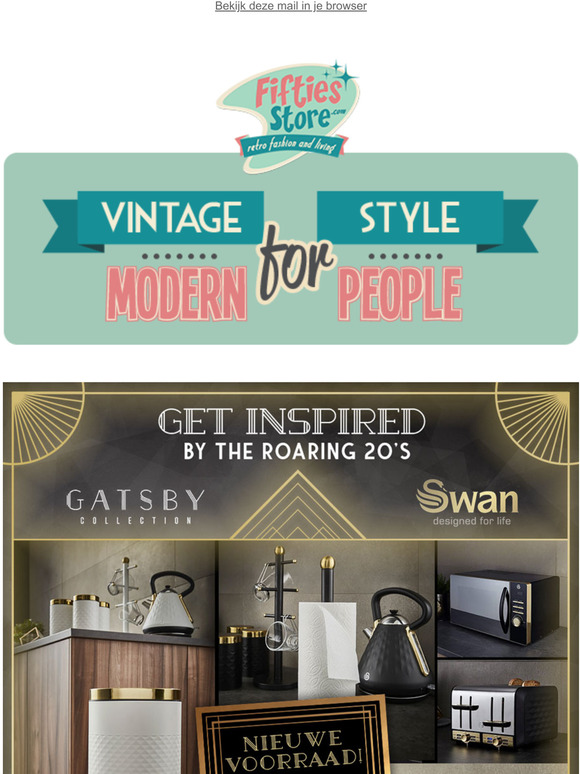 Nieuwe voorraad Swan Gatsby Keuken Items!