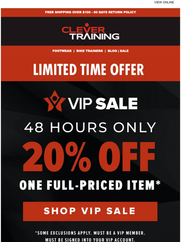  48 HOUR VIP SALE: 20% Off Top Products