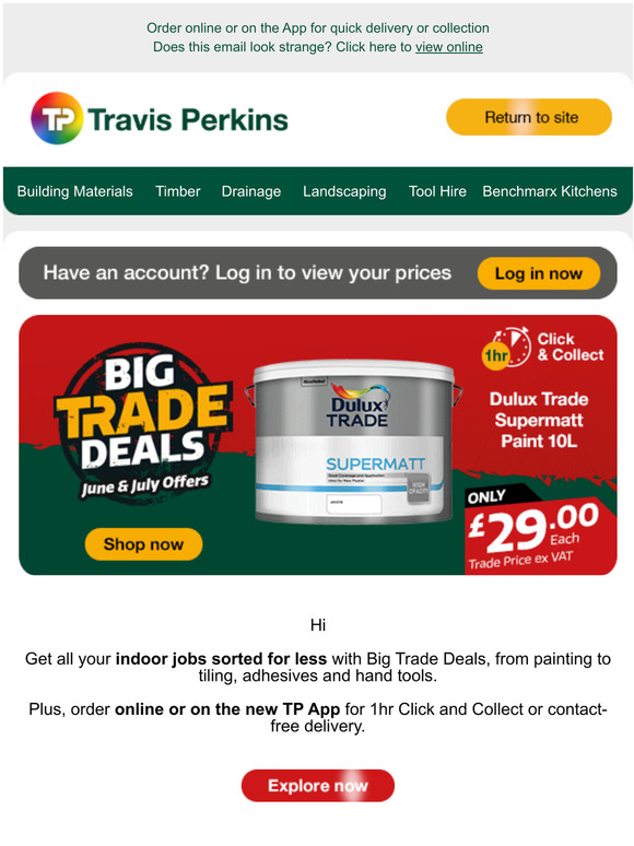 NEW Big Trade Deals for all your indoor jobs