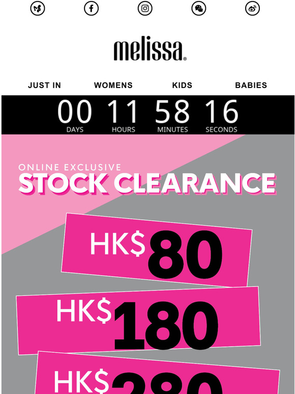 LAST CALL Stock Clearance HKD 80 / 180 / 280