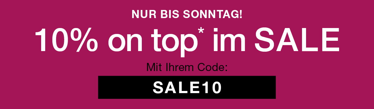 10% on top auf reduzierte Artikel