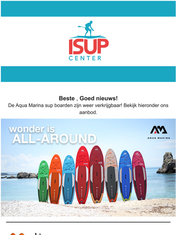 De Populaire Aqua Marina boarden zijn weer op voorraad!