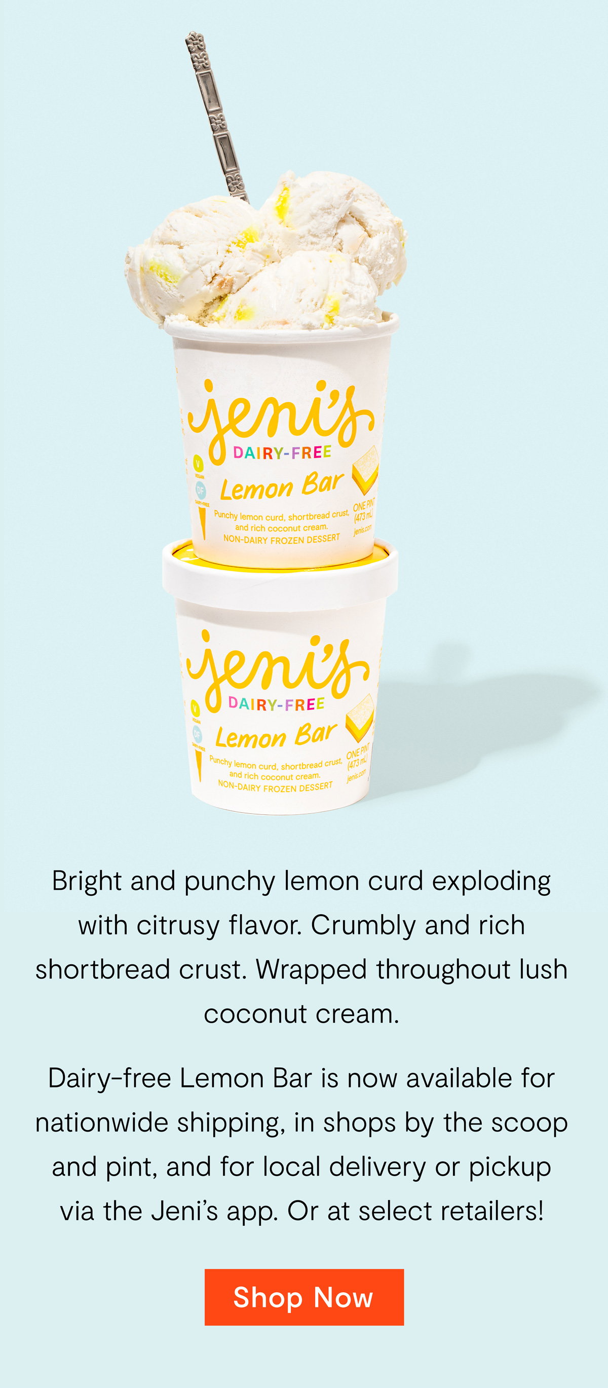 Jeni's Ice Creams New! Lemon Bar is back in shops and online Milled