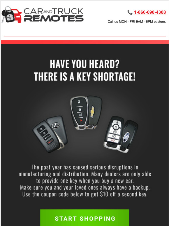 Car and Truck Remotes We Never Do Promotions....But Milled