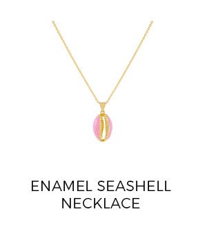 Enamel Seashell Necklace
