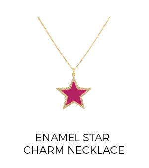 Enamel Star Charm Necklace