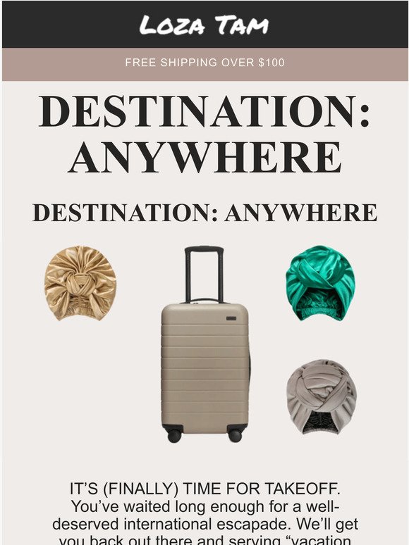  Destination: Anywhere