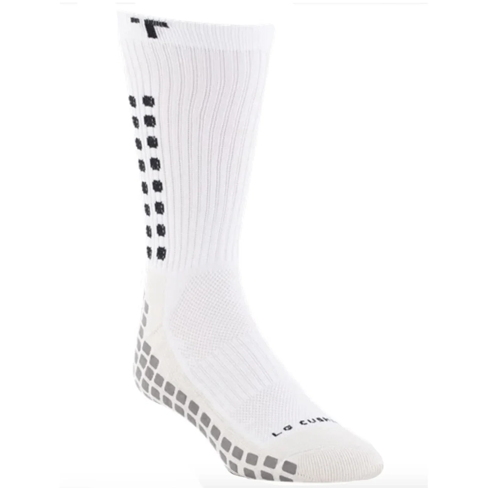 Image of TRUSOX White Mid Calf Crew Length Cushion Rugby Socks