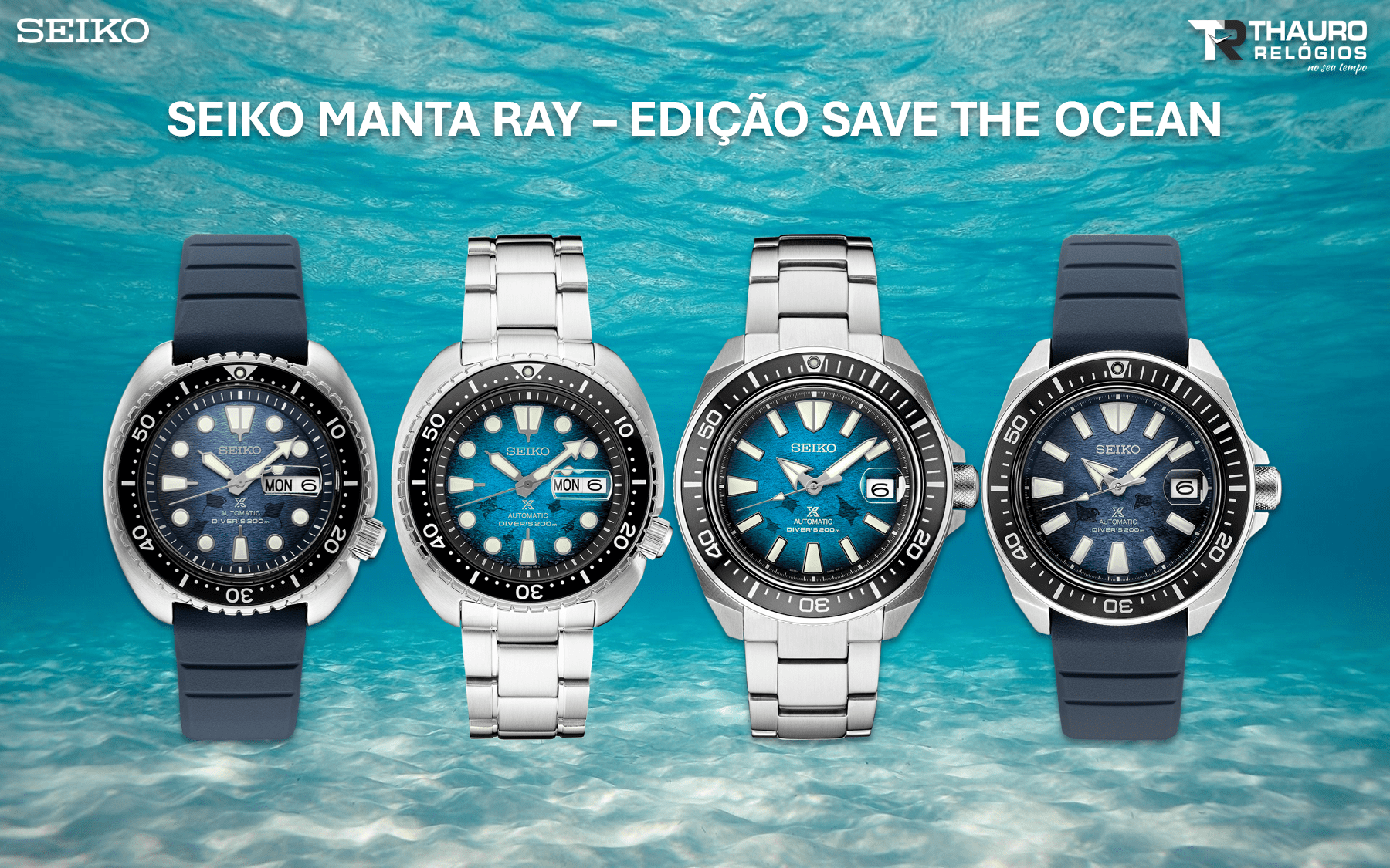manta ray relogio