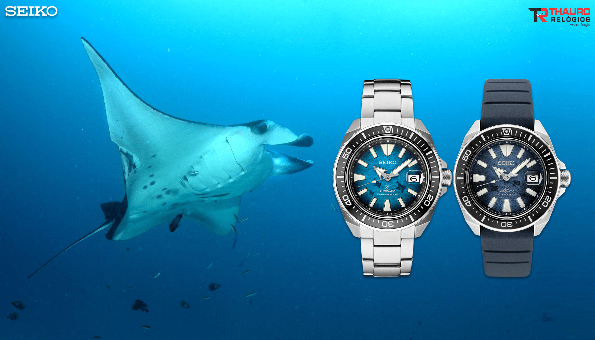 manta ray relogio
