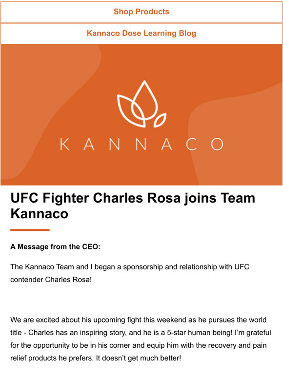 Kannaco Update: UFC Fighter Joins Team Kannaco!