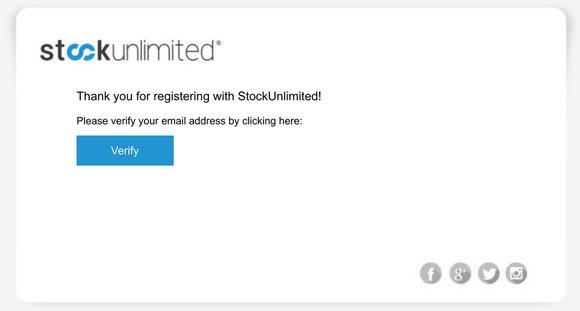 Verify your email address with StockUnlimited.
