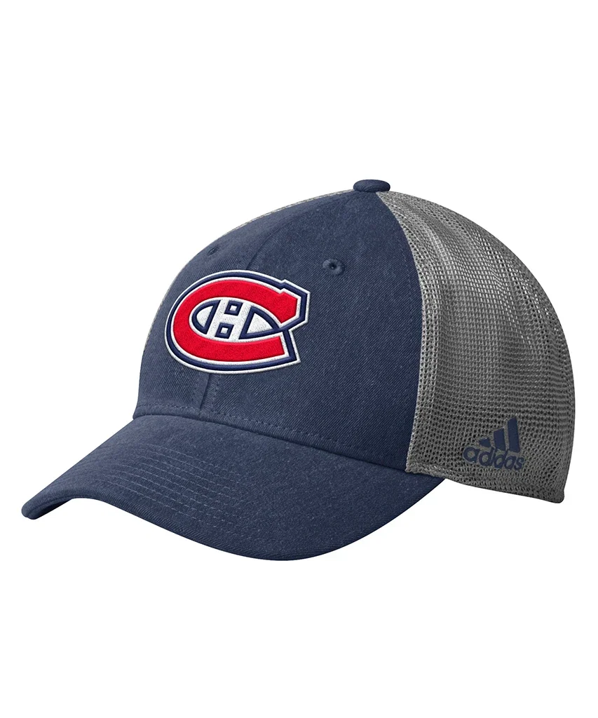 MONTREAL CANADIENS ADIDAS MEN'S MESH BACK STRUCTURED HAT