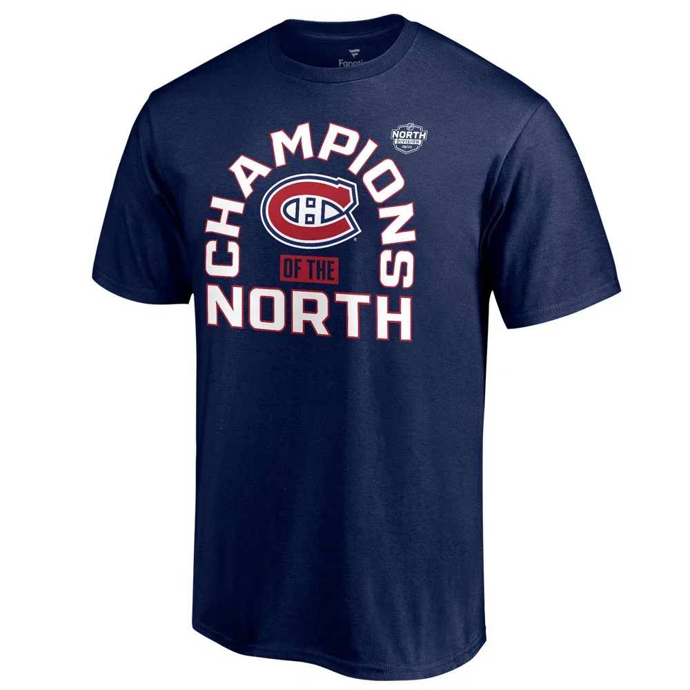 MONTREAL CANADIENS FANATICS MEN'S 2021 NHL NORTH DIVISION CHAMPIONS T SHIRT