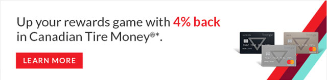 Up Your Rewards game with 4% back in Canadian Tire Money with Triangle Rewards