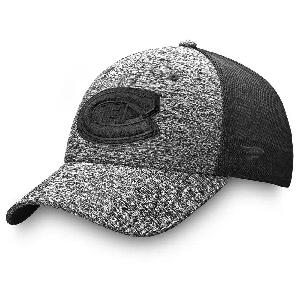 MONTREAL CANADIENS FANATICS MEN'S AUTHENTIC PRO BLACK ICE TRAVEL STRETCH MESH HAT