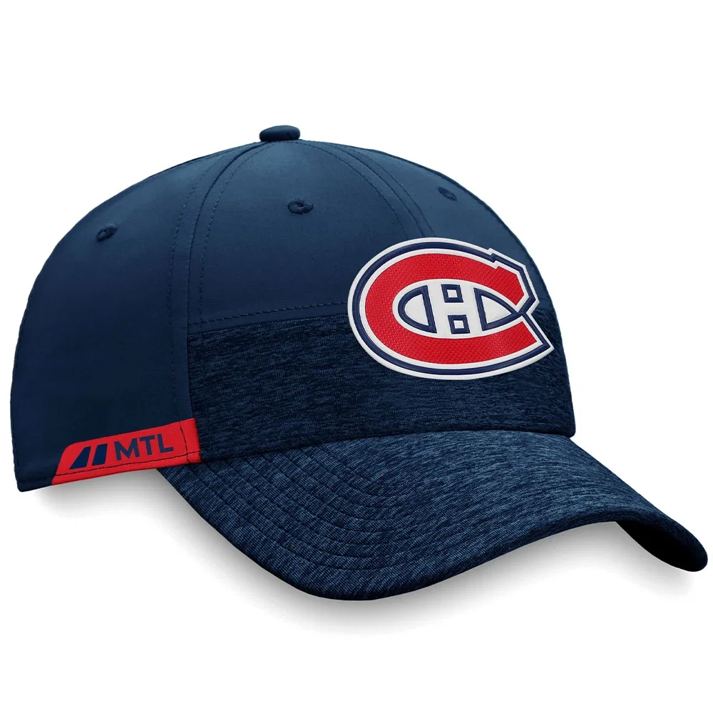 MONTREAL CANADIENS FANATICS MEN'S AUTHENTIC PRO LOCKER ROOM STRUCTURED STRETCH FLEX HAT