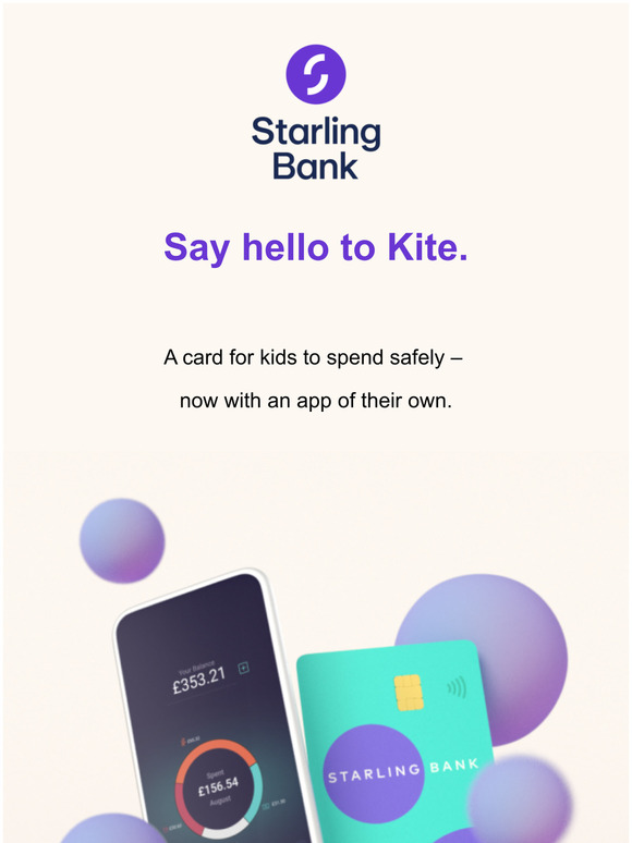 Product news: Starling Kite  now with app access for kids!