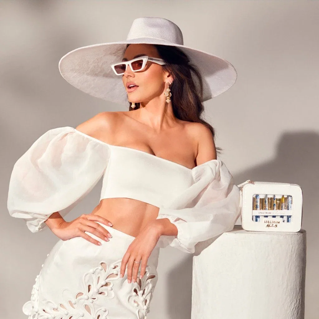 Image of Michelle Keegan Crisp White Set