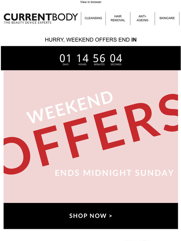 Weekend Offers: Save up to 65%