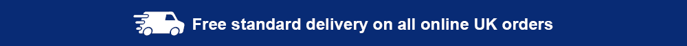 Free standard delivery on all online UK orders