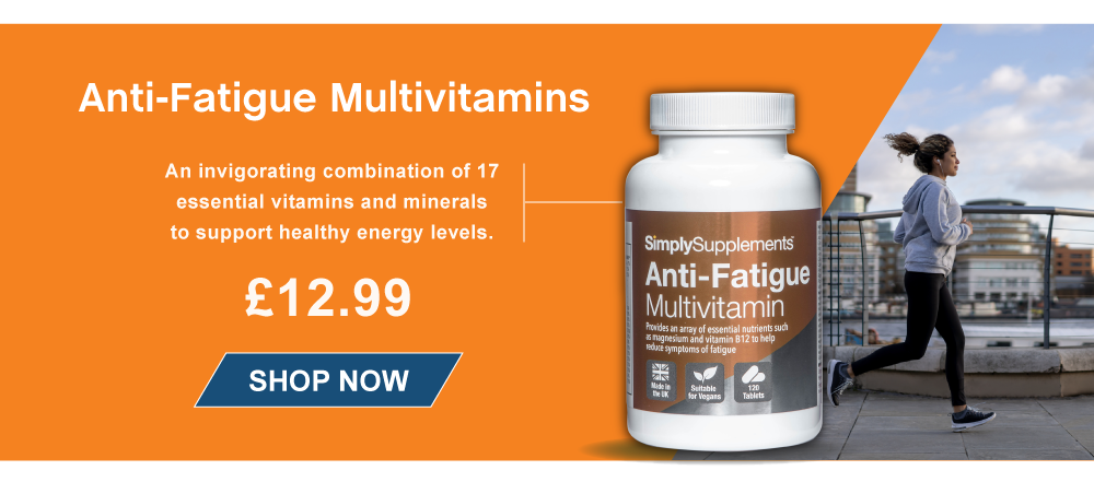 Anti-Fatigue Multivitamin. Only £12.99. SHOP NOW