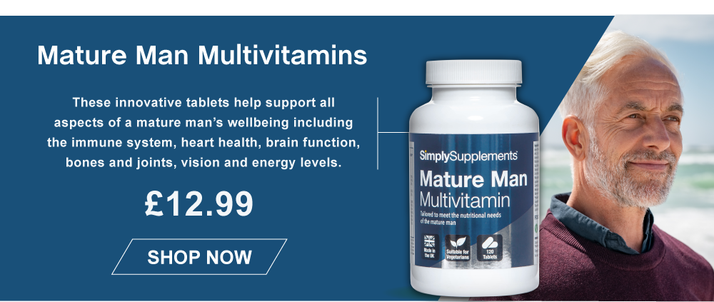 Mature Man Multivitamin. Only £12.99. Shop Now