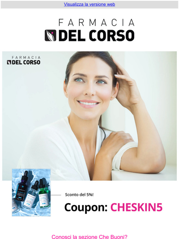 Farmacia del Corso Codice sconto CHESKIN5 Milled
