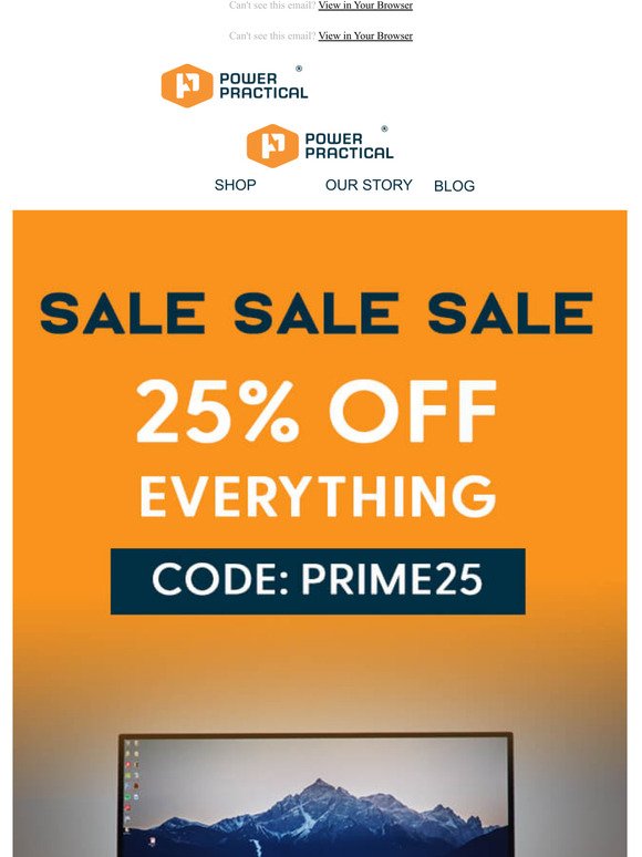Save 25% off sitewide!
