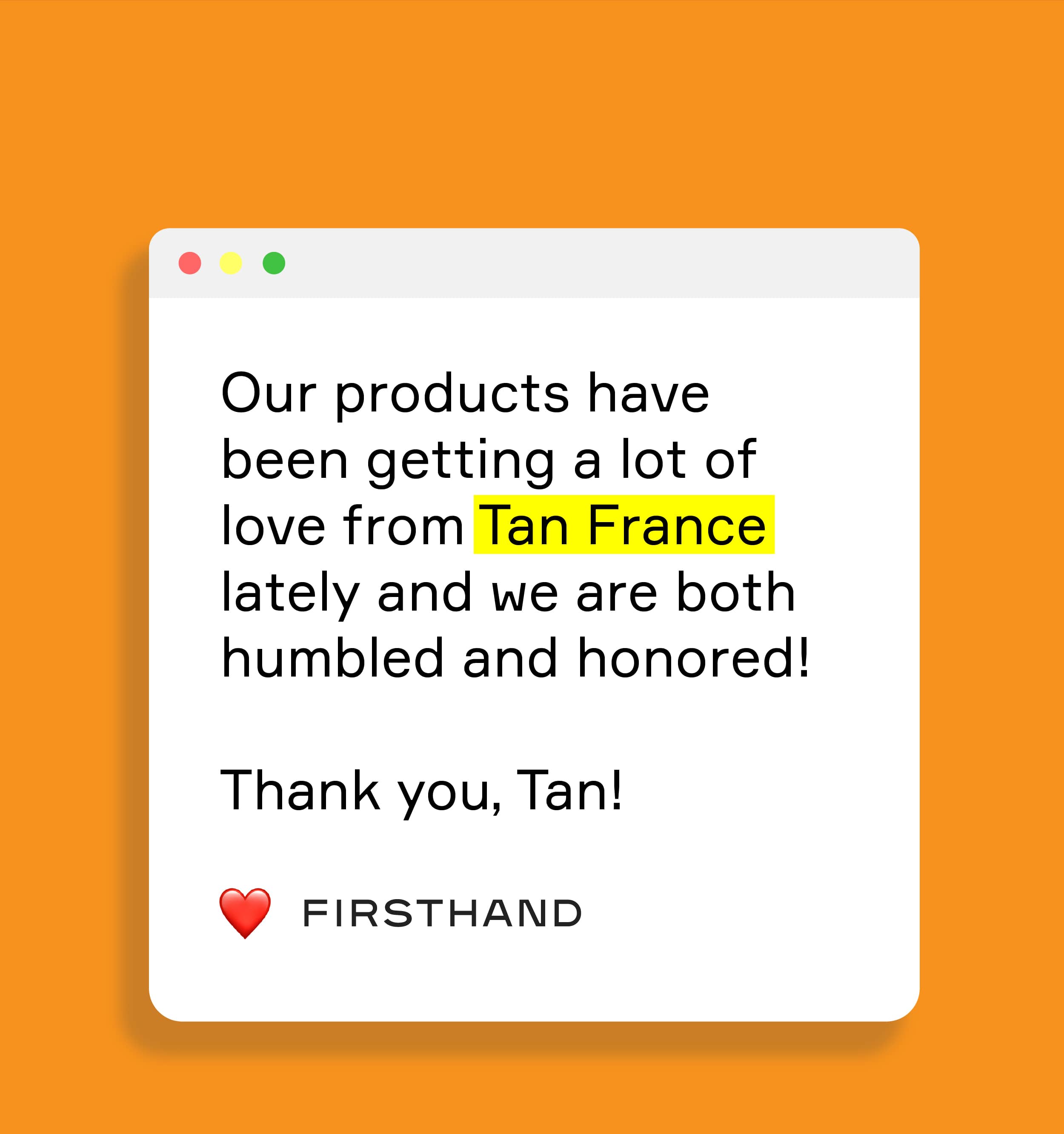 Firsthand Supply: Tan France Uses Firsthand?! | Milled