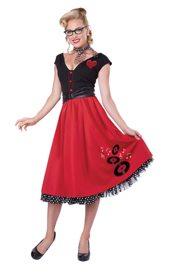 Ladies Rockabilly Sweetheart Costume