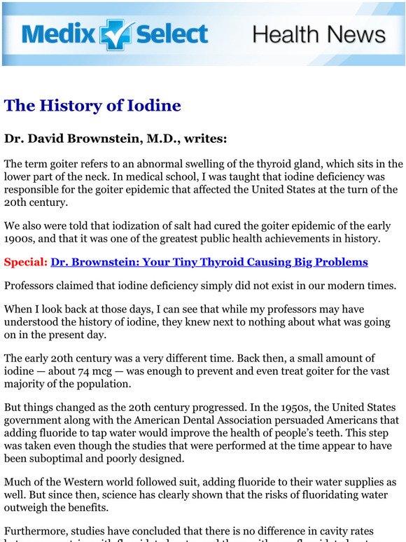 dr brownstein iodine test reading