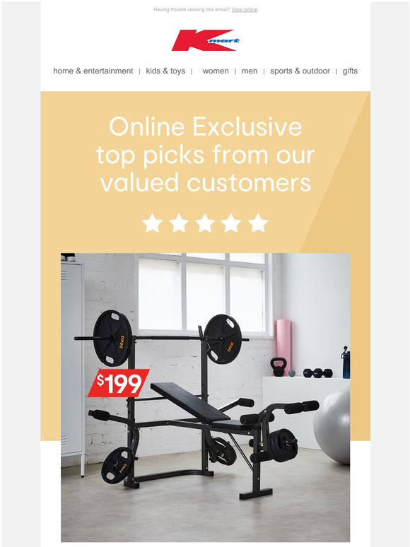 Kmart Australia Online Exclusive Top Picks of the Week Milled